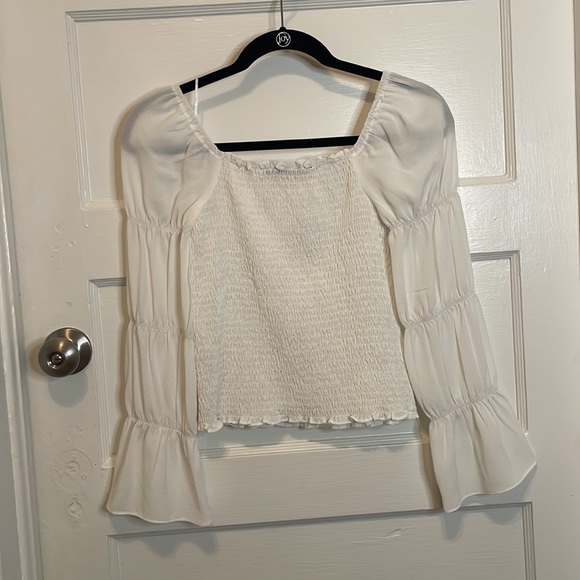 Sugar Lips white rouched blouse - Picture 5 of 5